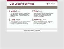 Tablet Screenshot of csileasingservices.com